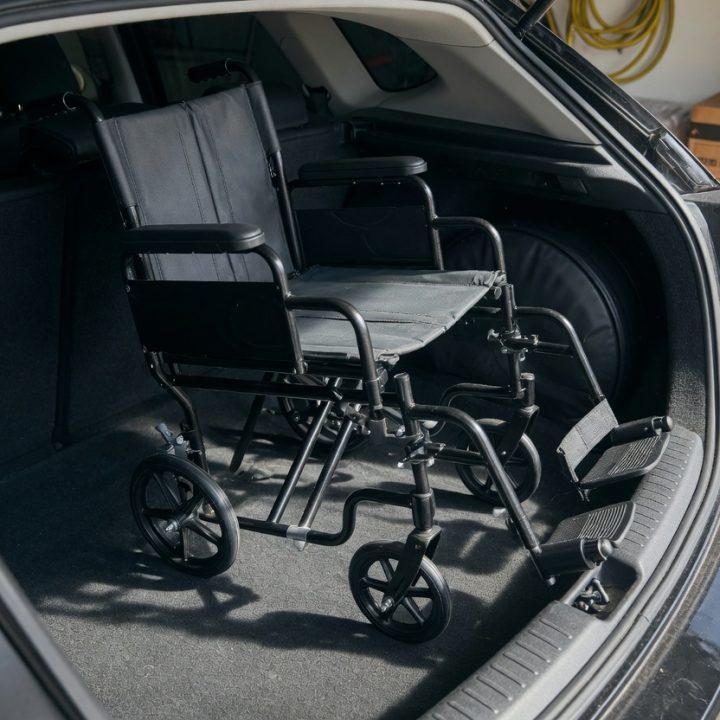 Photograph of this type of wheelchair. Your configured chair may differ.